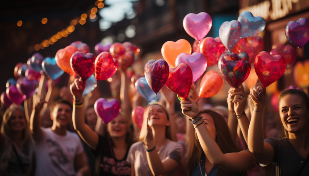 L'utilisation des ballons hélium dans la signalétique des festivals